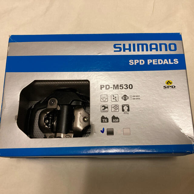 新品未使用 シマノ SPD ビンディングペダル PD-M530 クリート付 その他