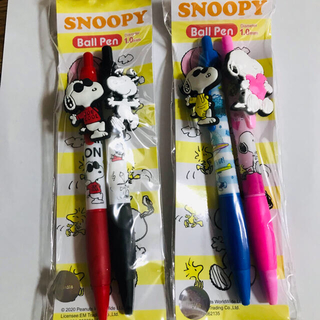 スヌーピー(SNOOPY)のスヌーピー　ボールペン　4本セット(キャラクターグッズ)