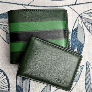 コーチ(COACH) 折り財布(メンズ)（グリーン・カーキ/緑色系）の通販 24 