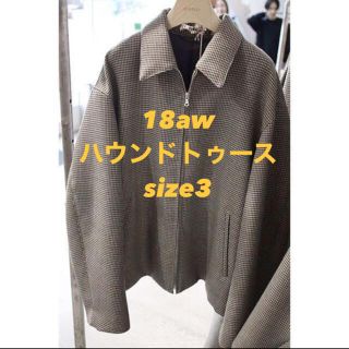 コモリ(COMOLI)のAURALEE 18AW ハウンドトゥース　チェック　ブルゾン　オーラリー(ブルゾン)