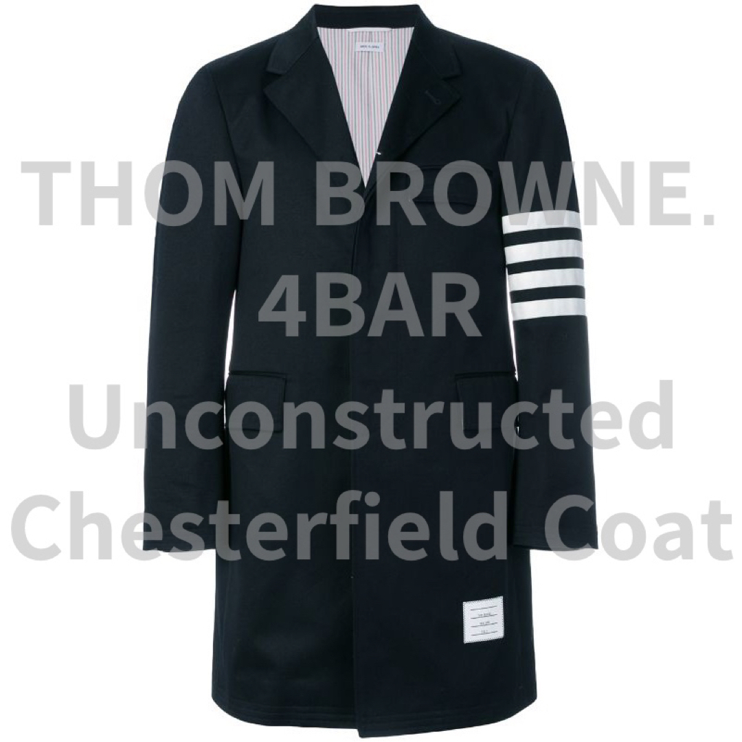 THOM BROWNE - 定価 THOM BROWNE トムブラウン 4BAR チェスターフィールドコート