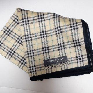 バーバリー(BURBERRY)のバーバリーチェックハンカチ◇黄色×黒(ハンカチ)