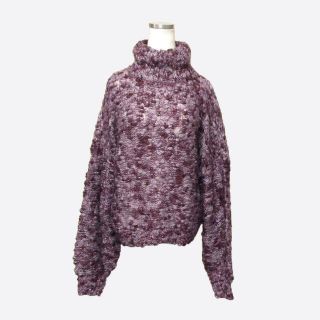 ホリスター(Hollister)の★新品★ホリスター★パフスリーブハイネックセーター (Purple/M)(ニット/セーター)