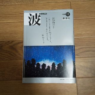 波　2021年11月号　新潮社(文芸)