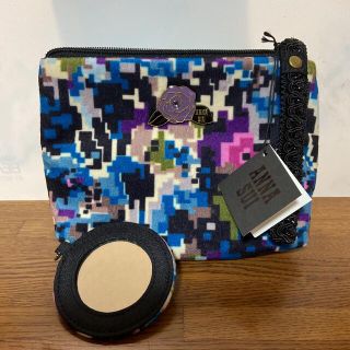 アナスイ(ANNA SUI)の新品タグ付　ANNA SUI ポーチ　ミラー付(ポーチ)