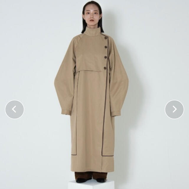 TUS. high neck trench coat