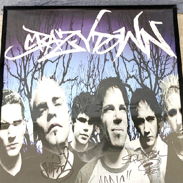 サイン入り クレイジータウン CRAZY TOWN ポスター 額縁付き サイン入り クレイジータウン CRAZY TOWN ポスター 額縁付き