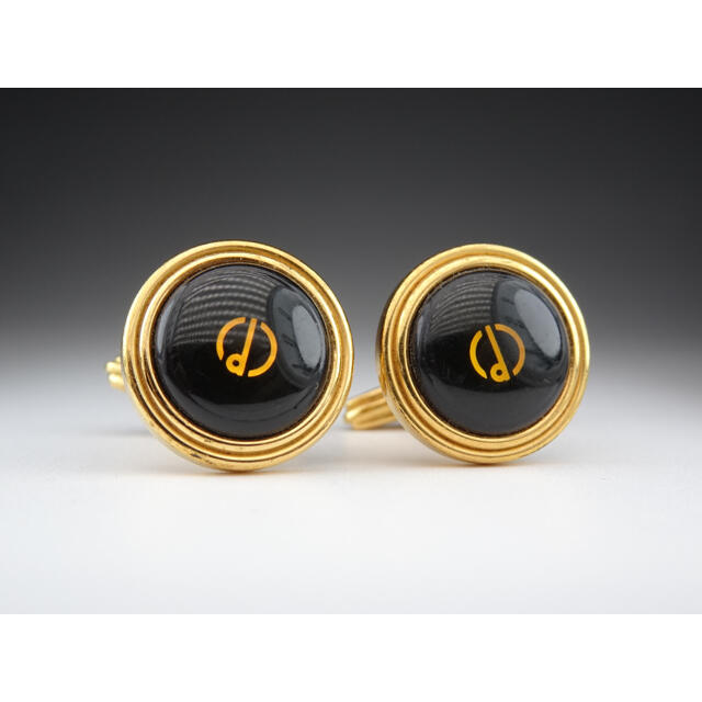 Dunhill(ダンヒル)のダンヒル　ブラック　ゴールド　ｄマーク　カフス　カフリンクス　【17】 メンズのファッション小物(カフリンクス)の商品写真