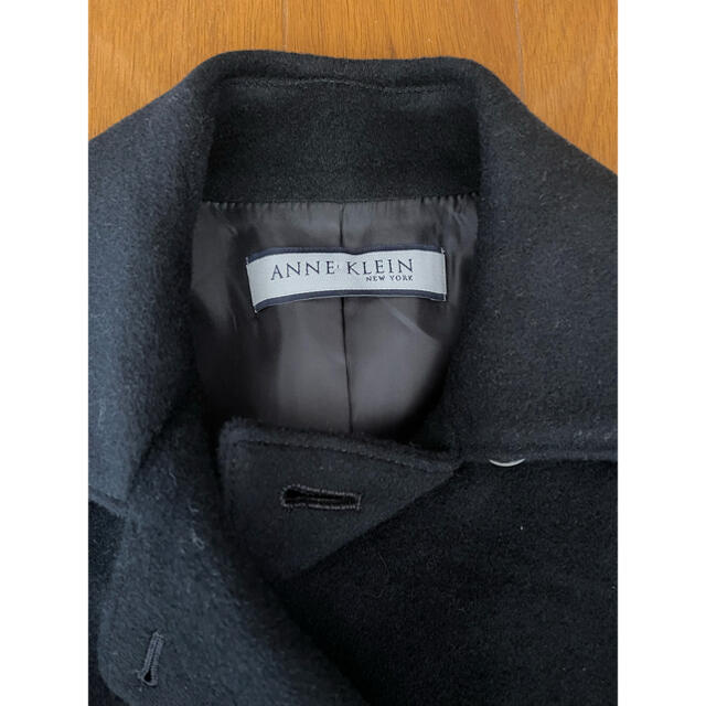 ANNE KLEIN(アンクライン)のPコート ピーコート　アウター　アンクライン　新品未使用　羊毛　アンゴラ　黒 レディースのジャケット/アウター(ピーコート)の商品写真