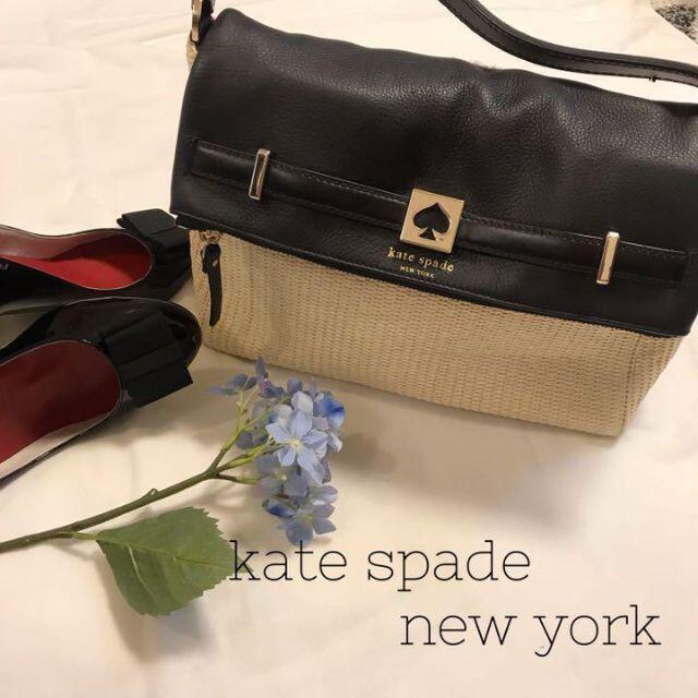 kate spade new york ハンドバッグ ストロー レザー yneQmOSHeI ...