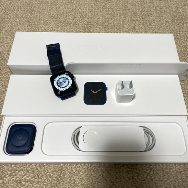 Apple Watch Series 6 GPSモデル 44mm ブルーアルミ