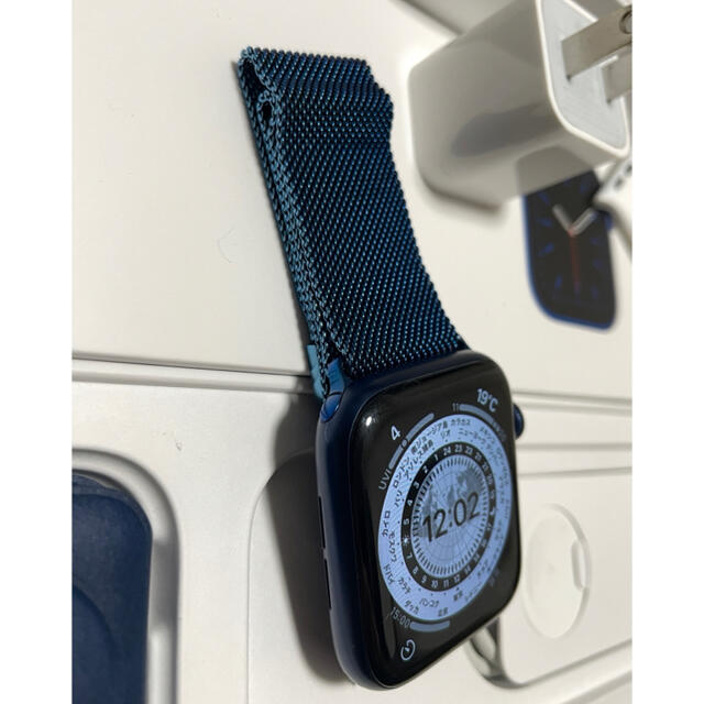 Apple Watch Series 6 GPSモデル 44mm ブルーアルミ