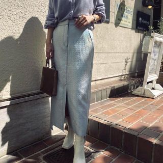 アメリヴィンテージ(Ameri VINTAGE)のAmeri VINTAGE⭐︎REFLECTION TWEED SKIRT(ひざ丈スカート)