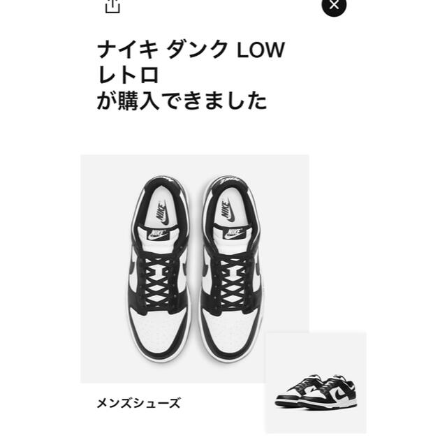 26㎝ Nike Dunk Low Retro Black Whiteメンズ