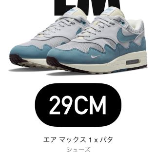 ナイキ(NIKE)のNIKE AIRMAX1 Patta 29cm 【11/11までの出品】(スニーカー)