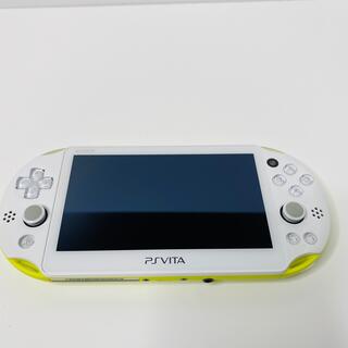 プレイステーションヴィータ(PlayStation Vita)のSONY psvita 本体 PCH-2000 ZA13 ライムグリーン(携帯用ゲーム機本体)