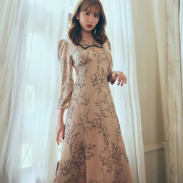 Herlipto Limoges Vintage Satin Dress - ロングワンピース