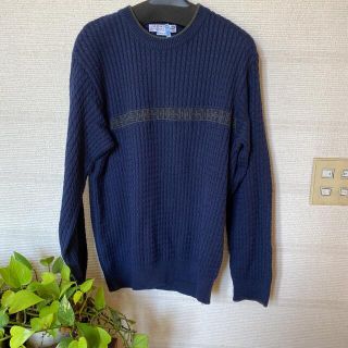 ジバンシィ(GIVENCHY)のジバンシーのメンズ濃紺セーター❣️メイドインイタリーです。(ニット/セーター)