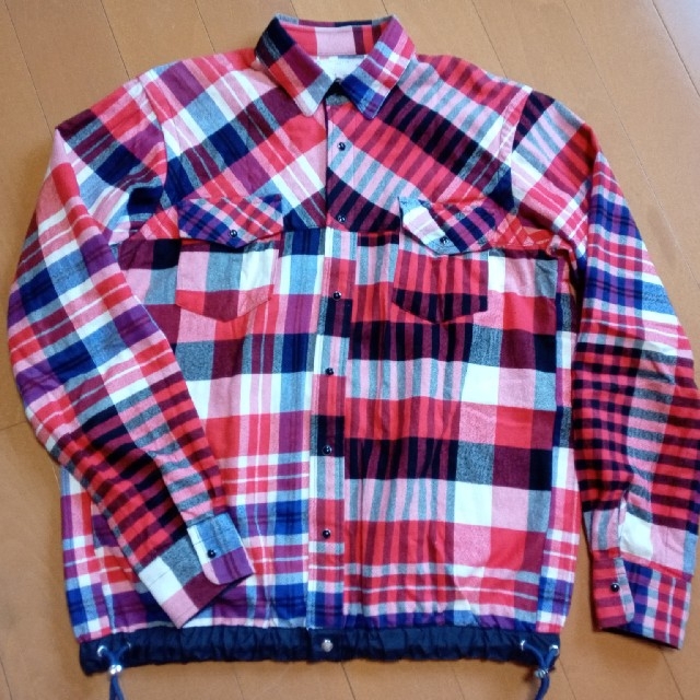 sacai(サカイ)のsacai　サカイ　ドローコードシャツ　クレイジーパターンチェックシャツ メンズのトップス(シャツ)の商品写真