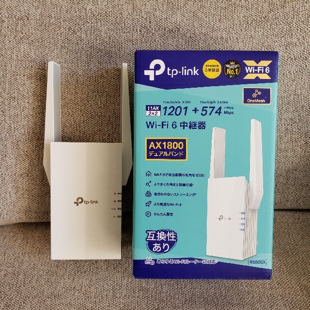 tp-link wifi中継器 RE605XPC/タブレット