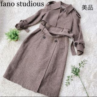 fano studious ♡ チェック コート ダブル オーバー