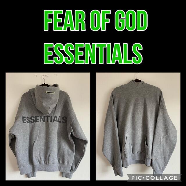 fear of god essentials リフレクティブ パーカー