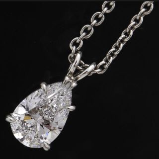 ハリーウィンストン(HARRY WINSTON)の《最終値下げ》HARRY WINSTONペアシェイプ ソリティア 0.57ct(ネックレス)