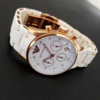 アルマーニ(Emporio Armani) 時計(メンズ)（ホワイト/白色系）の通販 