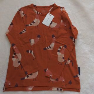 ボボチョース(bobo chose)のタイニーコットン　長袖Tシャツ　サイズ6A ハト柄　新品タグ付き(Tシャツ/カットソー)