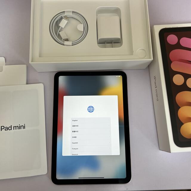 美品】iPad mini6 64GB Wi-Fi ピンク MLWL3J/A - タブレット