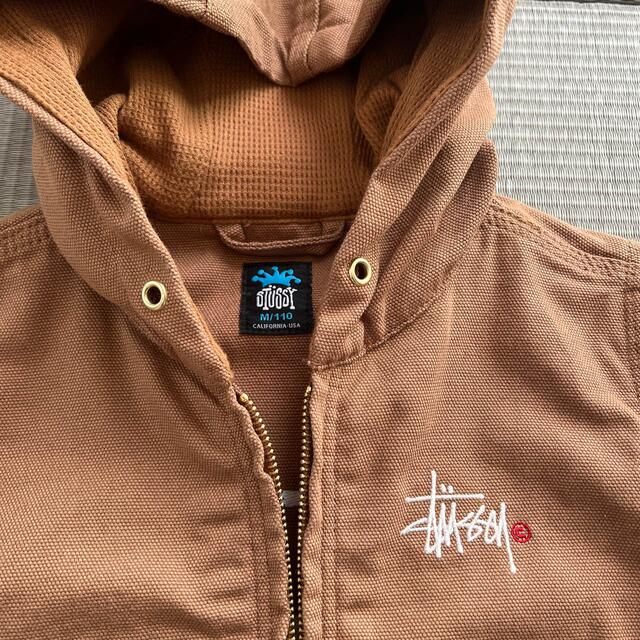 STUSSY(ステューシー)のSTUSSY 刺繍ロゴジャケット　110㎝ キッズ/ベビー/マタニティのキッズ服男の子用(90cm~)(ジャケット/上着)の商品写真