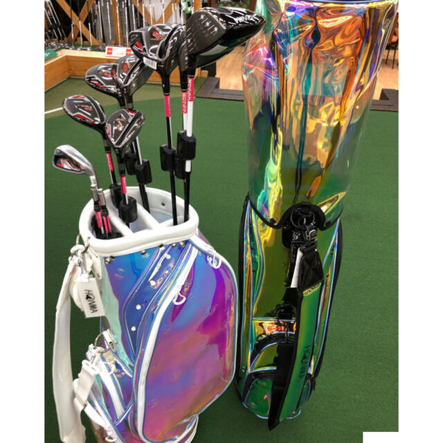 新品・非売品】 HONMA ホンマ スケルトンキャディバッグ オーロラ ゴルフ-