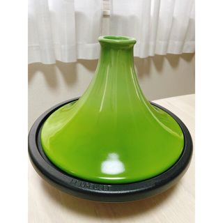 ルクルーゼ(LE CREUSET)のル・クルーゼ　ルクルーゼ　LE CREUSET  タジン鍋　グリーン　緑(鍋/フライパン)