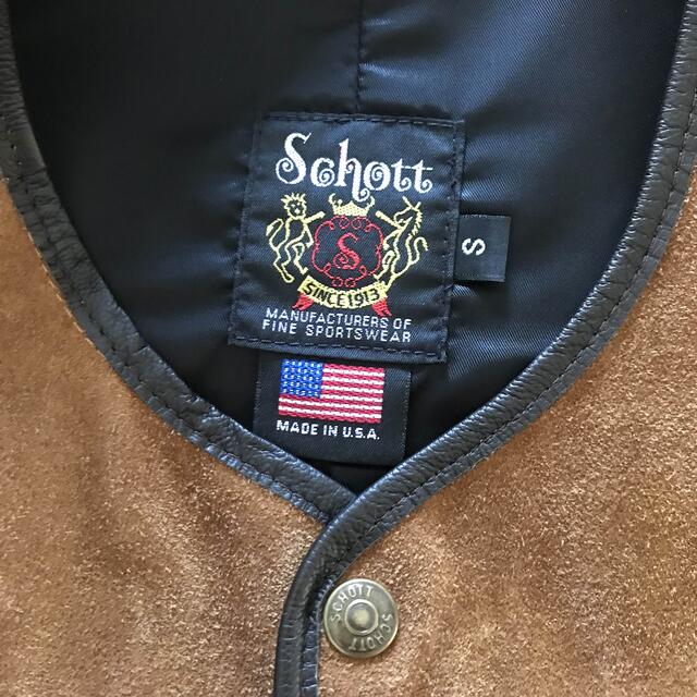 schott(ショット)のSCHOTT×AMERICAN RAG CIE 別注スウェードベスト メンズのトップス(ベスト)の商品写真