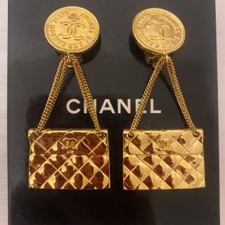 シャネル(CHANEL)のタイムセール❣️美品レア❤︎シャネルCHANELマトラッセ バッグ型イヤリング(イヤリング)