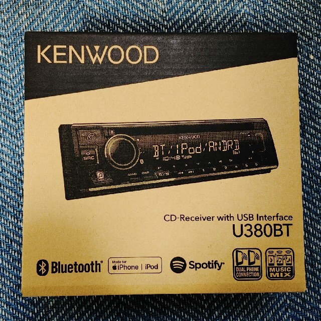 KENWOOD(ケンウッド)の【新品】カーオーディオ　KENWOOD / U380BT 自動車/バイクの自動車(カーオーディオ)の商品写真