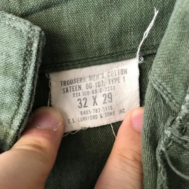 a38】US ARMY 米軍 アメリカ軍 60s ベイカーパンツ OG107の通販 by