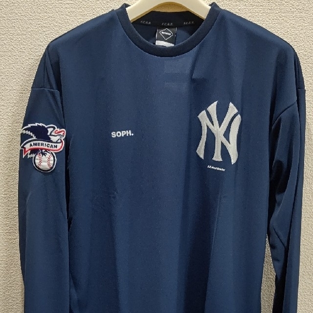 トップス【新品未使用】完売サイズ❗FCRB×MLB ヤンキースロングTシャツLサイズ