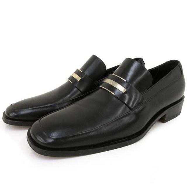 Gucci(グッチ)のGUCCI プレート ローファー ドレスシューズ 43.5E 黒 ブラック メンズの靴/シューズ(ドレス/ビジネス)の商品写真