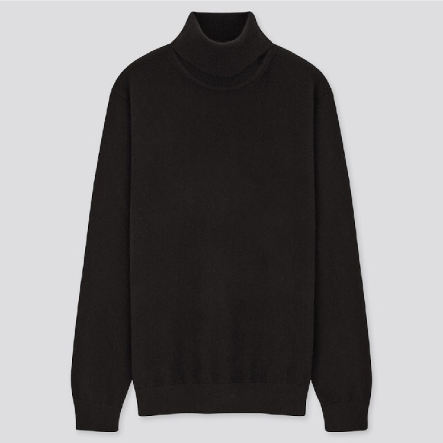 UNIQLO カシミアタートルネックセーター BLACK （長袖）