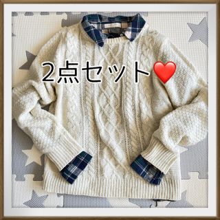 ショコラフィネローブ(chocol raffine robe)の重ね着ニット　ショコラフィネローブ(ニット/セーター)