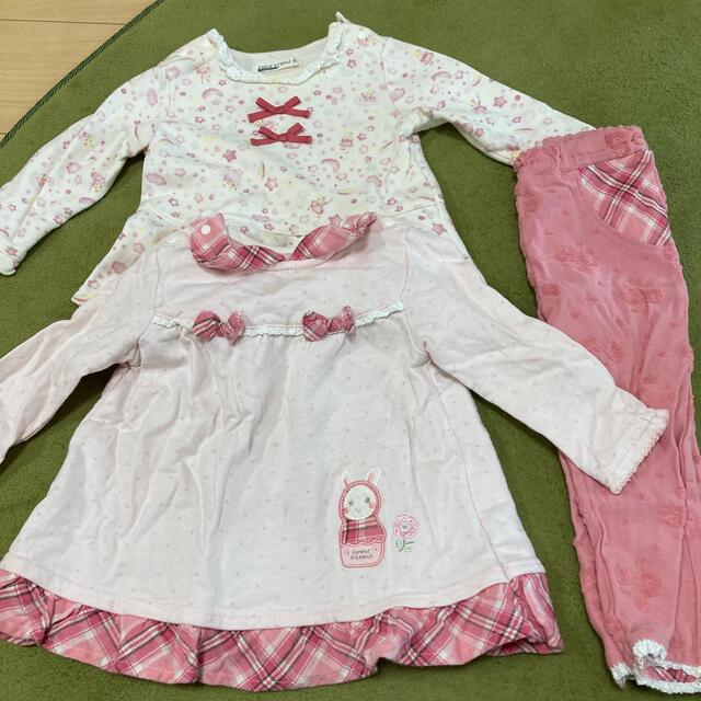 coeur a coeur(クーラクール)のcoeuracoeur 子供服80cm キッズ/ベビー/マタニティのベビー服(~85cm)(ワンピース)の商品写真