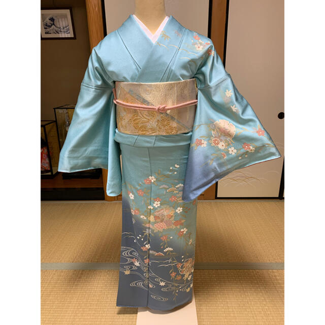 正絹 華やかな訪問着 - 着物