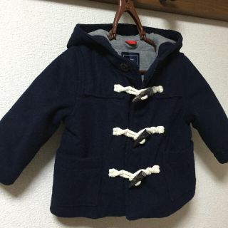 ベビーギャップ(babyGAP)のbabyGAP☆80フード付きダッフルコート☆ネイビー(ジャケット/コート)