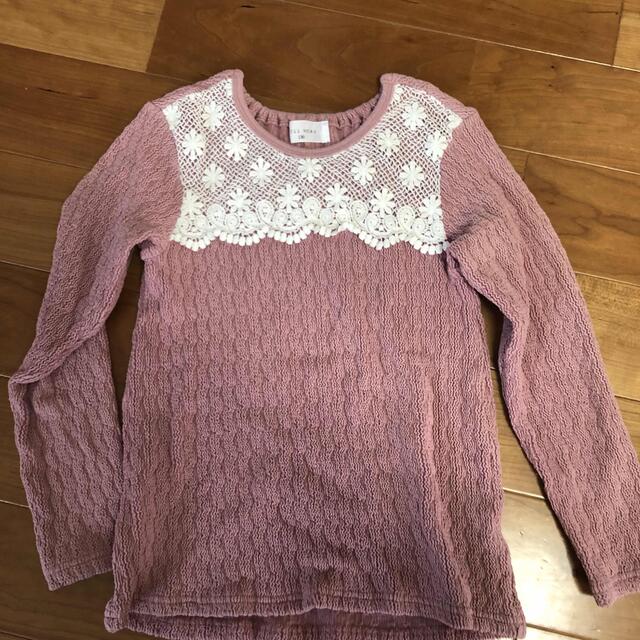 WILL MERY(ウィルメリー)の130トップスWILLMERYピンク キッズ/ベビー/マタニティのキッズ服女の子用(90cm~)(Tシャツ/カットソー)の商品写真