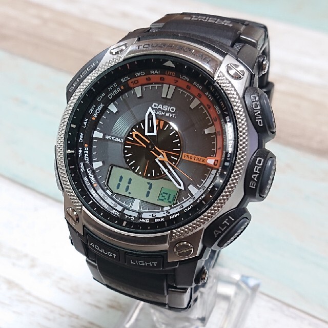 G-SHOCK - 美品【CASIO／PROTREK】電波タフソーラー メンズ腕時計PRW