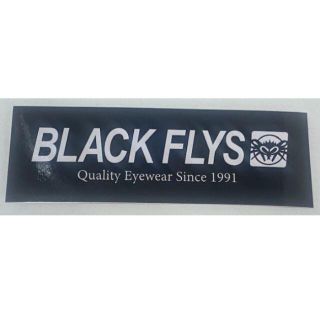 ブラックフライズ(BLACK FLYS)ロゴステッカー/ブラック15cm*5cm(サーフィン)