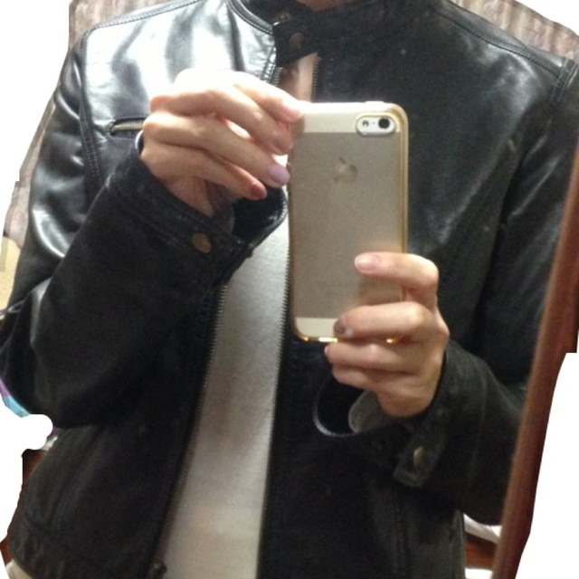 RETRO GIRL(レトロガール)のレトロガール♡合皮ジャケット レディースのジャケット/アウター(ノーカラージャケット)の商品写真