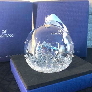 スワロフスキー(SWAROVSKI)の新品　スワロフスキー クリスマスボール　オーナメント 2018年度限定(置物)