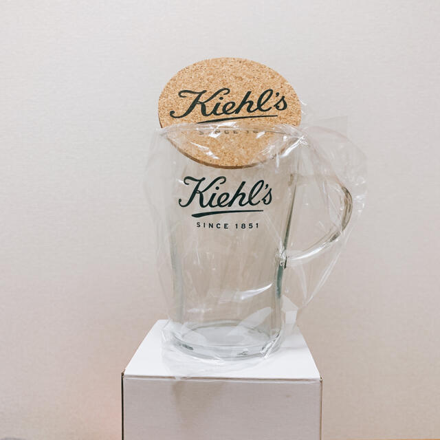 Kiehl's(キールズ)のキールズ　グラスマグ＆コースター  ノベルティ インテリア/住まい/日用品のキッチン/食器(タンブラー)の商品写真